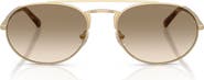 Emporio Armani 57mm Gradient Pilot Sunglasses
