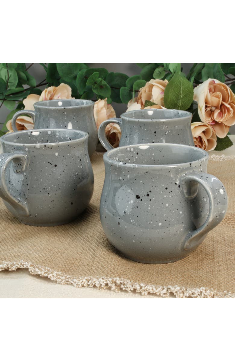 BIA Cordon Bleu Set of 4 Belly Speckle Mugs, Alternate, color, Grey