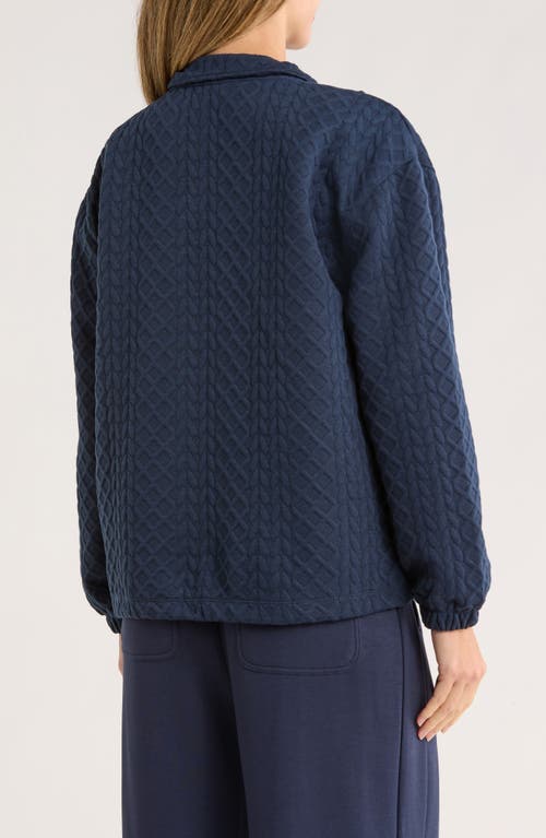 Nanette Lepore Play Quilted Knit Jacket In Blue