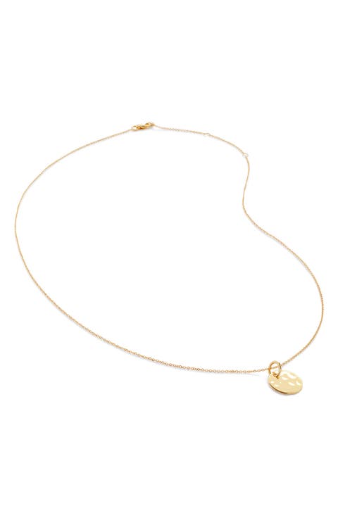 Siren Disc Pendant Necklace