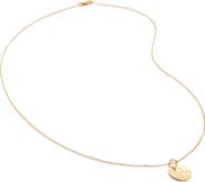 Monica Vinader Siren Disc Pendant Necklace