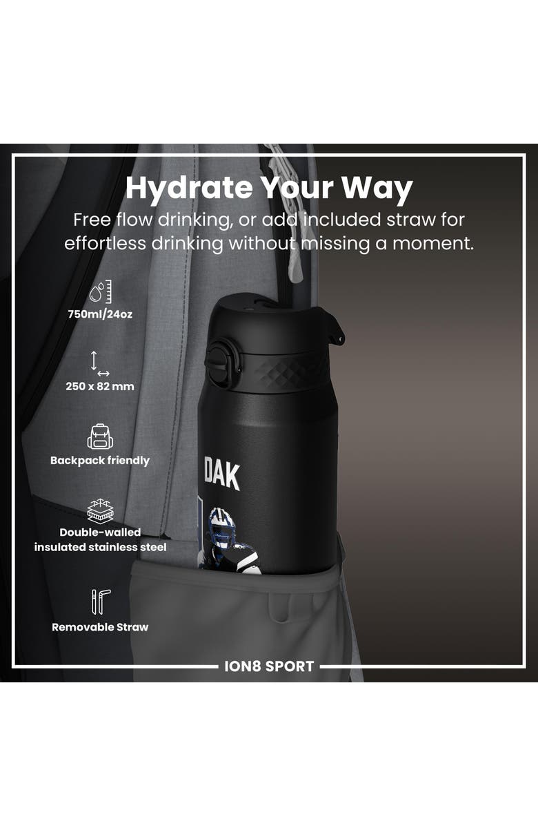 Ion8 NFL PA Thermal Steel ION8 Water Bottle - Locked in Series, Alternate, color, 4