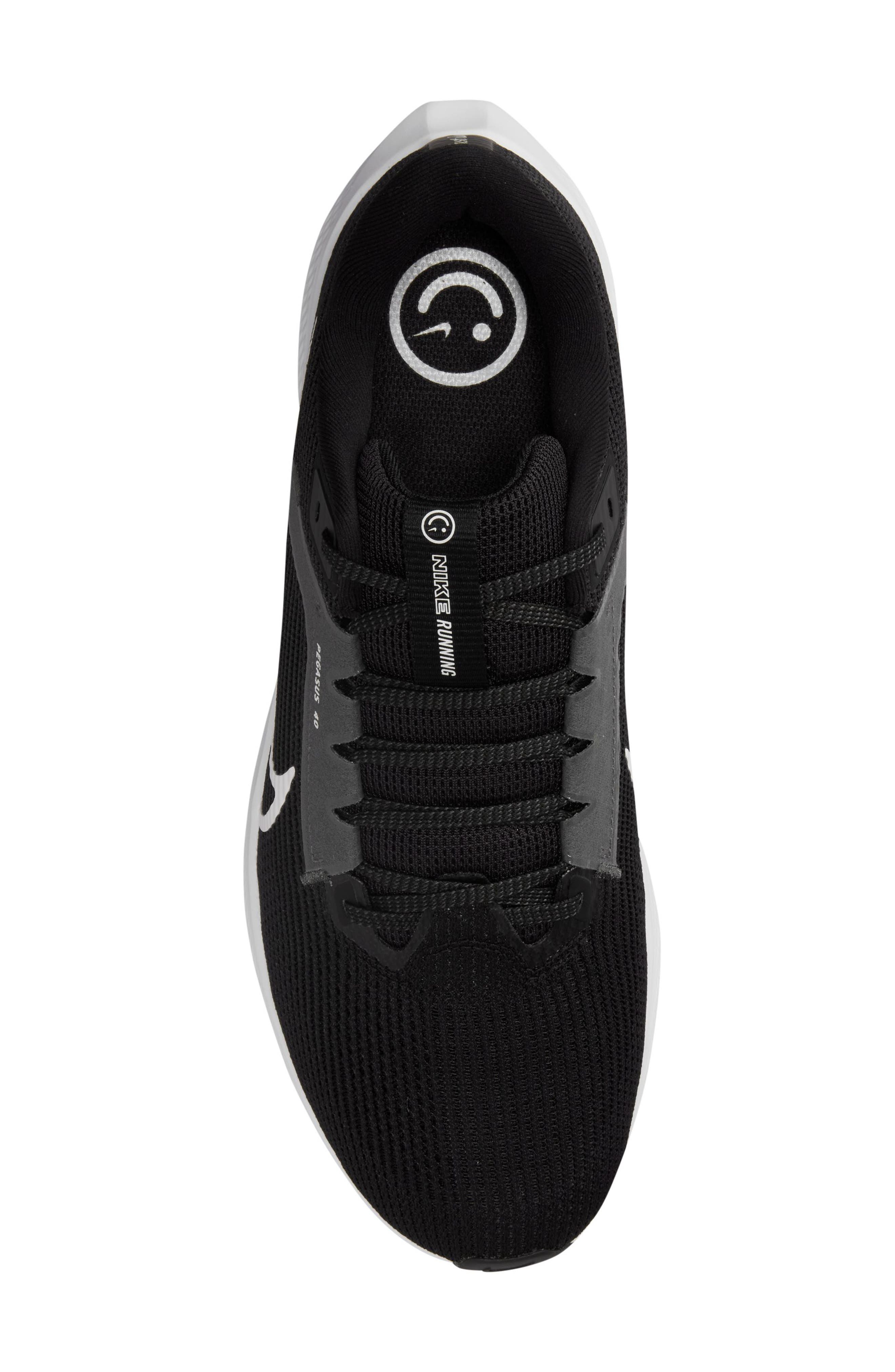 Nike Air Zoom Pegasus 40 Running Shoe, Alternate, color, Black/ White/ Iron Grey