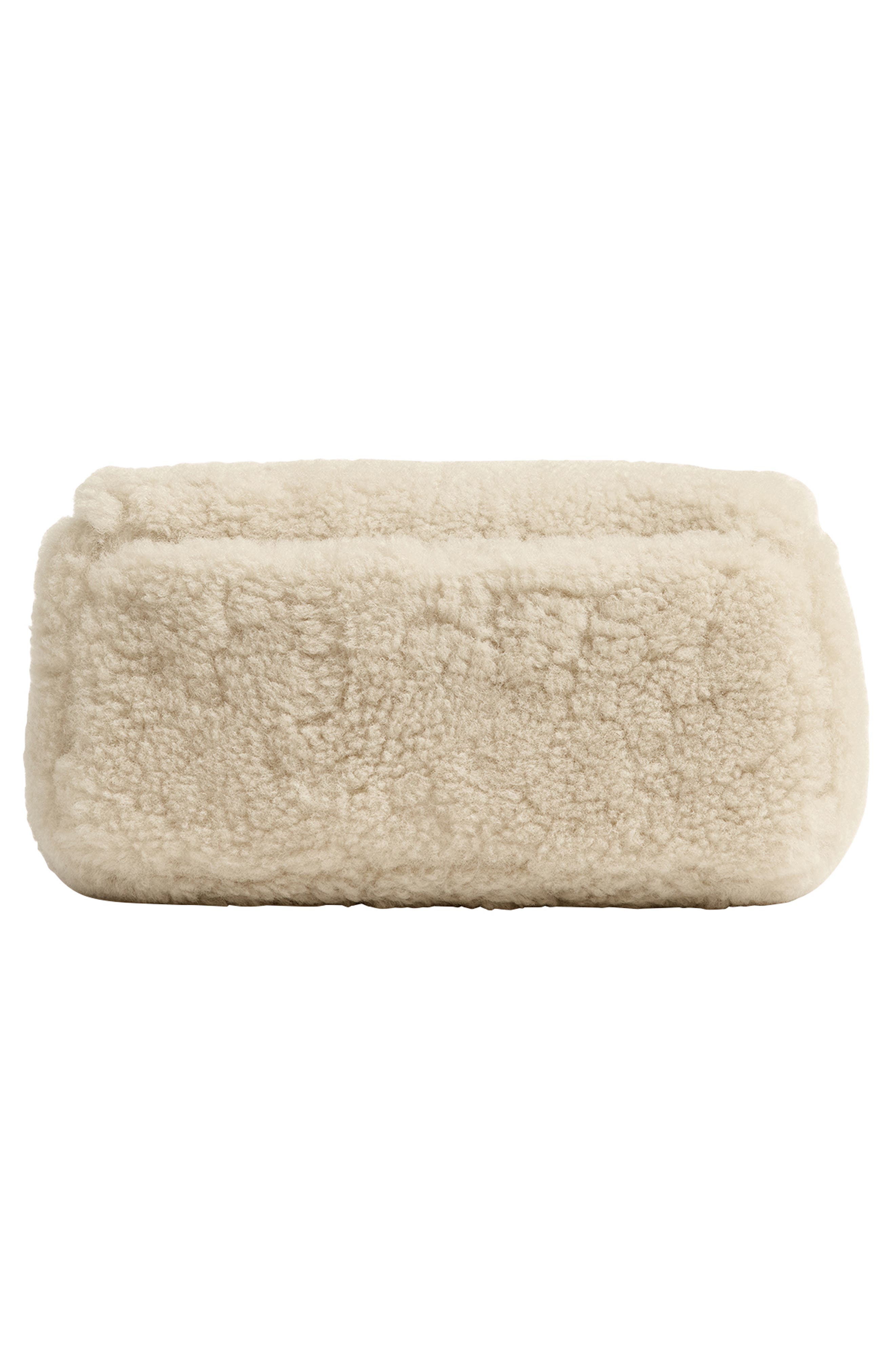 COACH Tabby 19 Genuine Shearling Shoulder Bag, Alternate, color, 