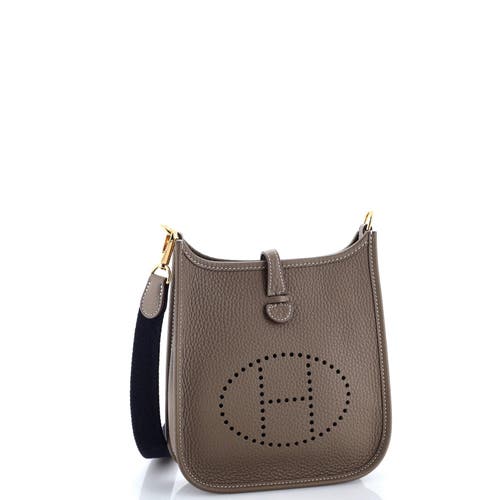 Pre-owned Hermes  Hermes Evelyne Bag Gen Iii Clemence Tpm In Brown