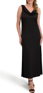 Laundry by Shelli Segal Roxanne Cowl Neck Sleeveless Maxi Dress