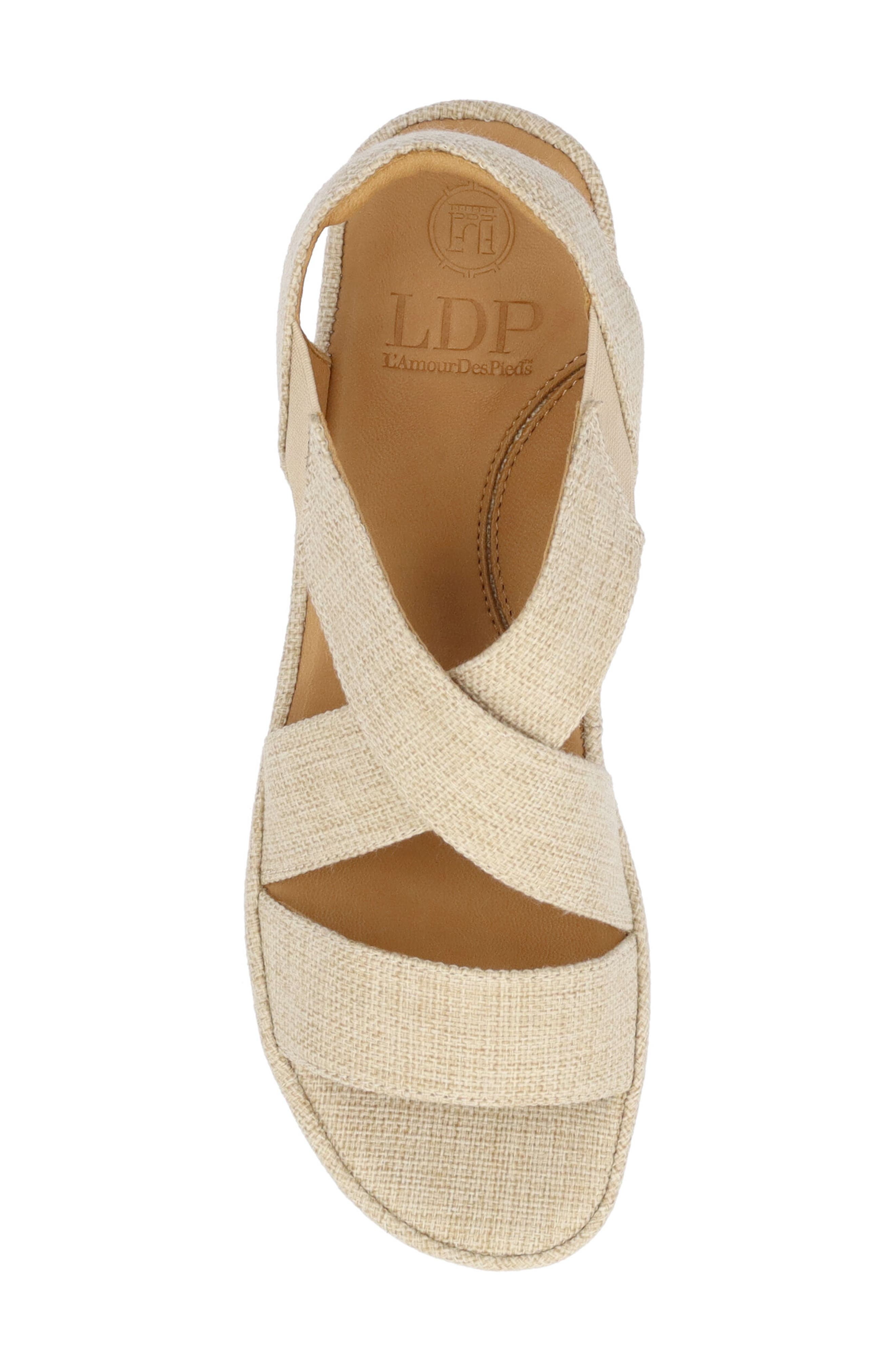 L'Amour des Pieds Aizling Ankle Strap Sandal, Alternate, color, Natural