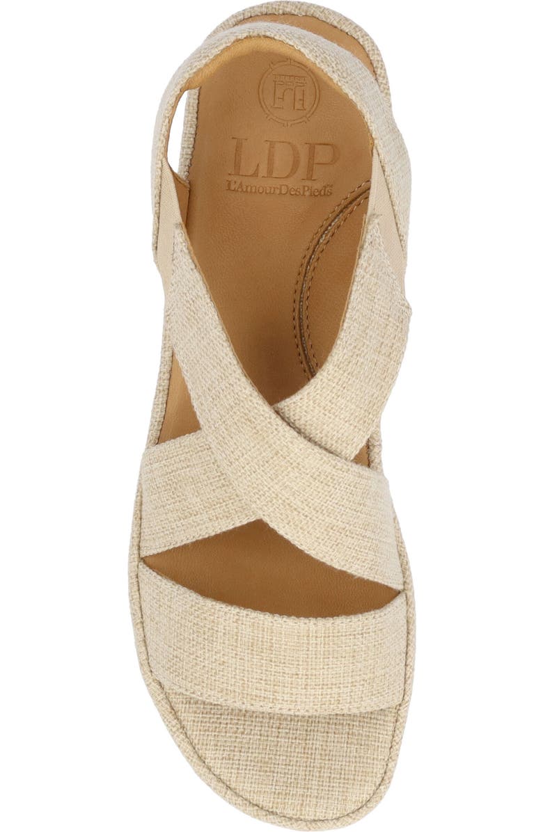 L'Amour des Pieds Aizling Ankle Strap Sandal, Alternate, color, Natural