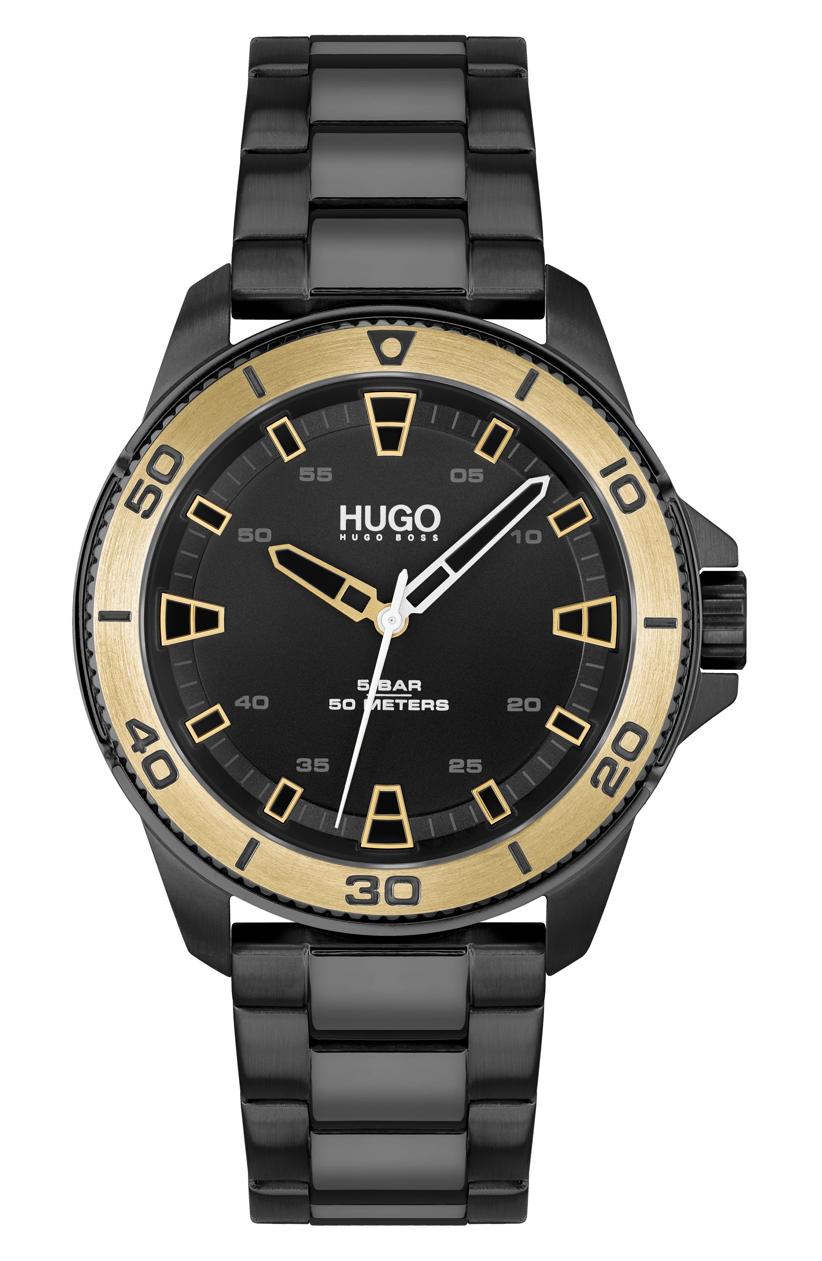 HUGO Streetdiver Japanese Quartz Watch, 42mm