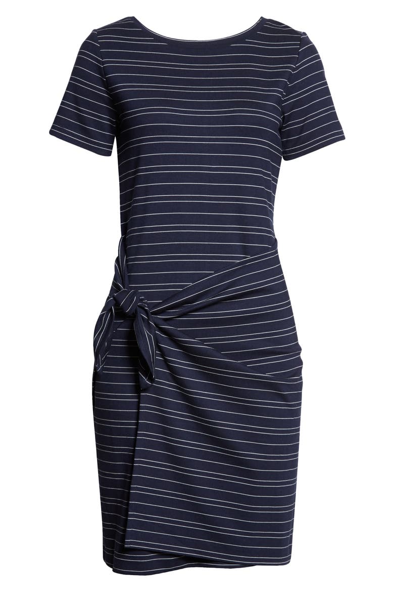 Twansia Stripe Side Twist Dress, Alternate, color, TWANSIA DRESS