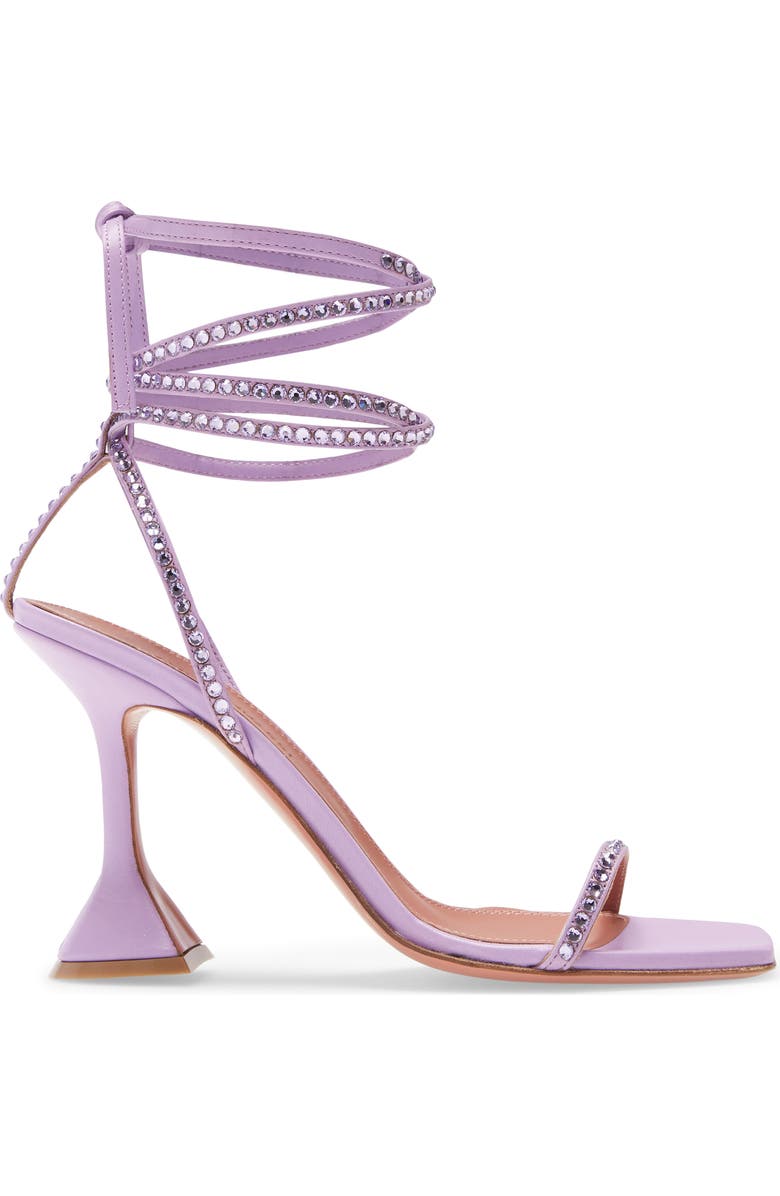 Amina Muaddi Vita Ankle Wrap Sandal, Alternate, color,