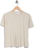 Melrose and Market Short Sleeve Pleated Cotton T-Shirt