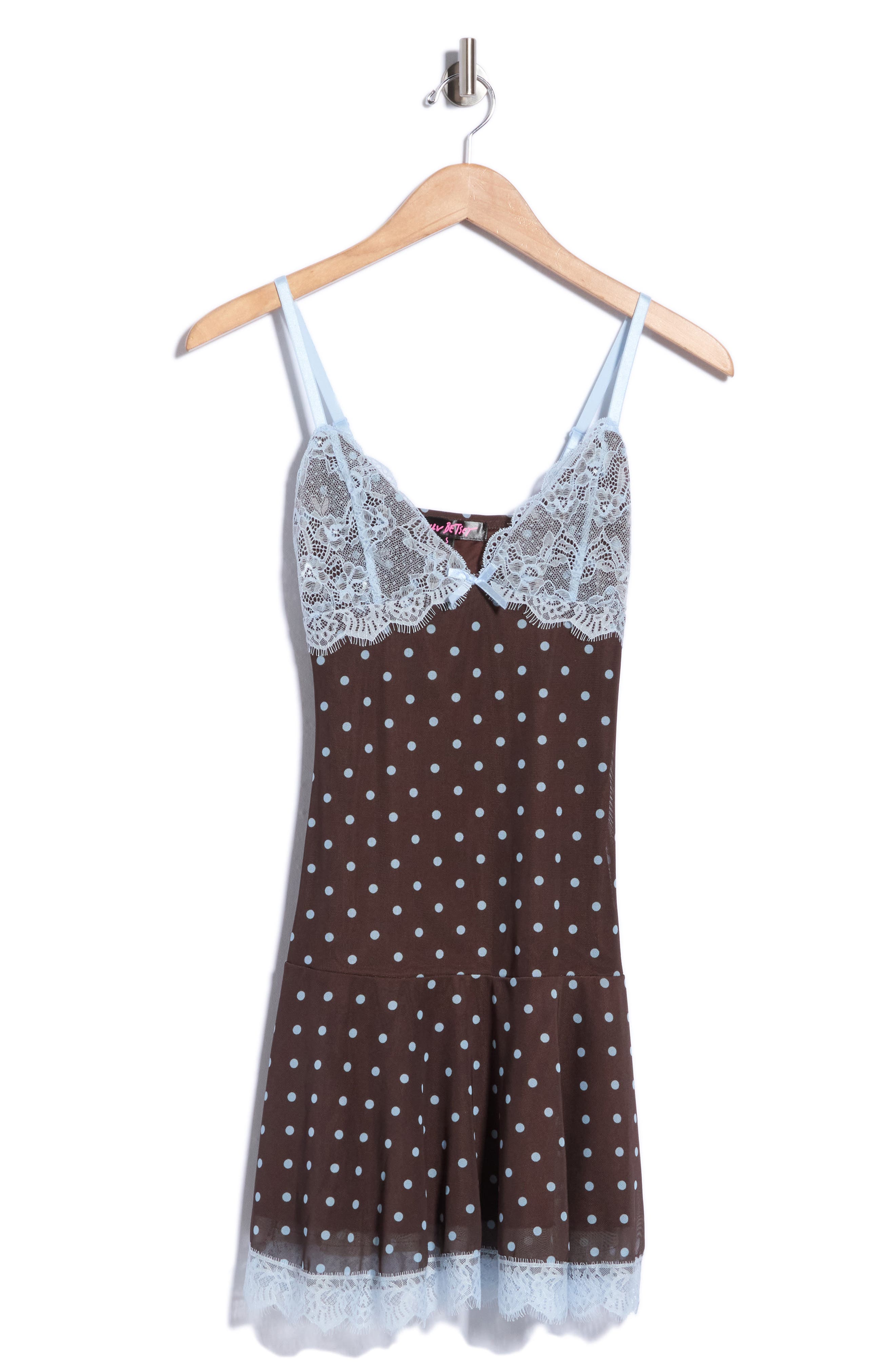 Lace Trim Drop Waist Minidress