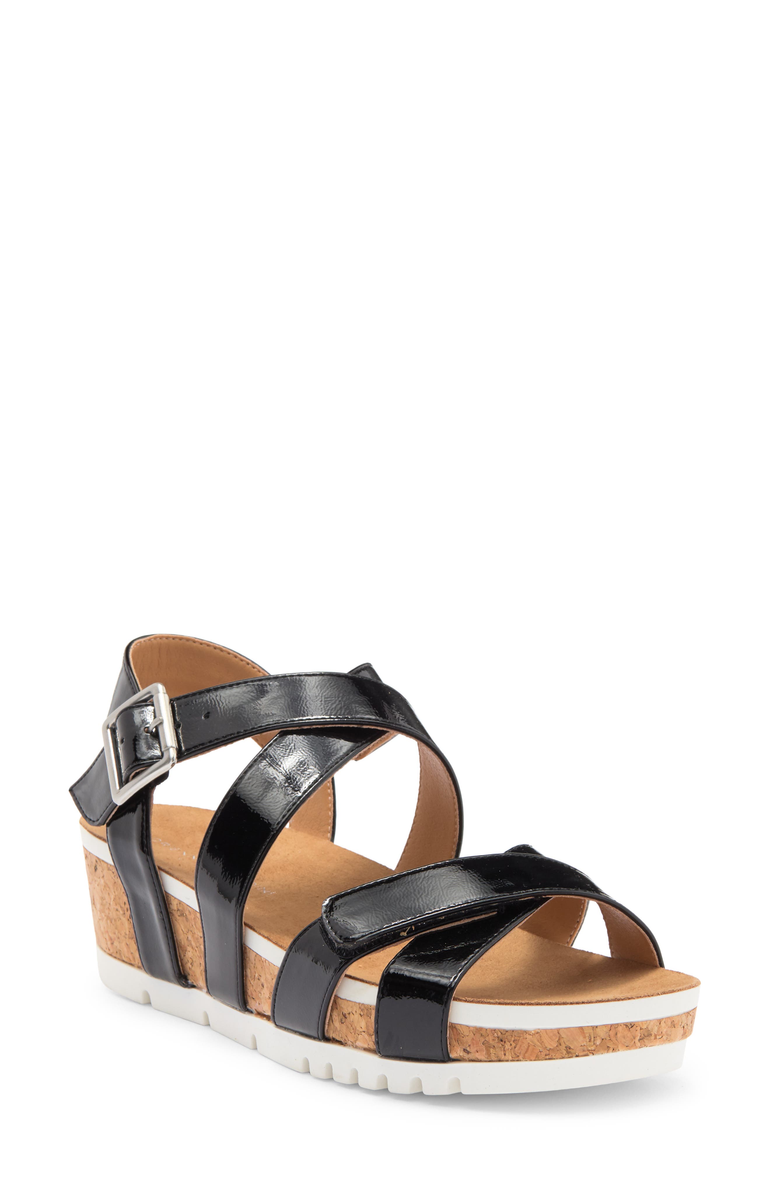 Adrienne Vittadini June Platform Wedge Sandal, Main, color, 
