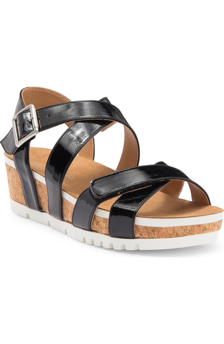 Adrienne Vittadini June Platform Wedge Sandal, Main, color,