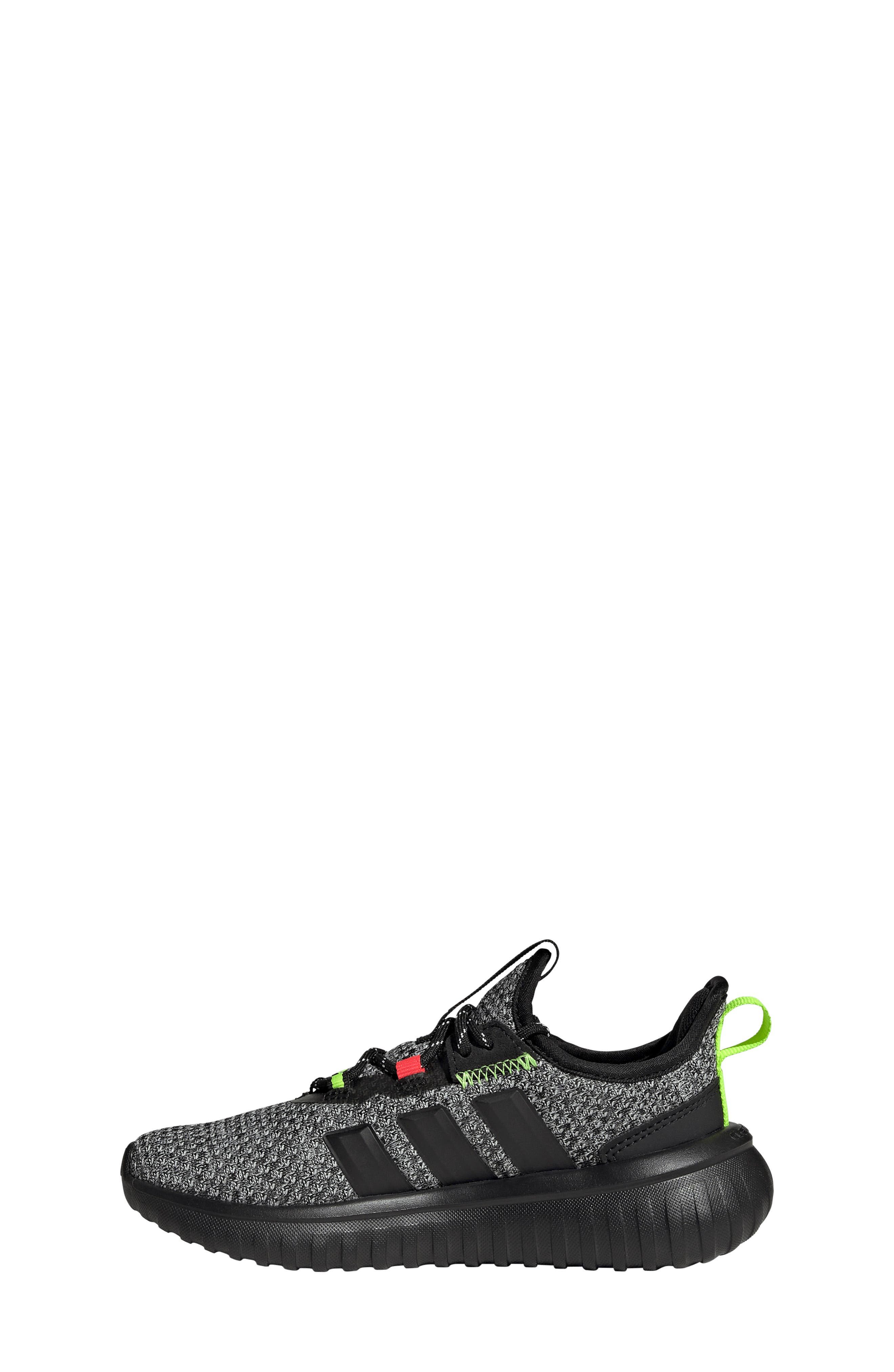 adidas Kids' Kaptir Flow 4.0 Sneaker, Alternate, color, Core Black/ Lucid Lemon