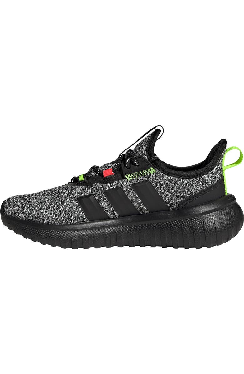 adidas Kids' Kaptir Flow 4.0 Sneaker, Alternate, color, Core Black/ Lucid Lemon