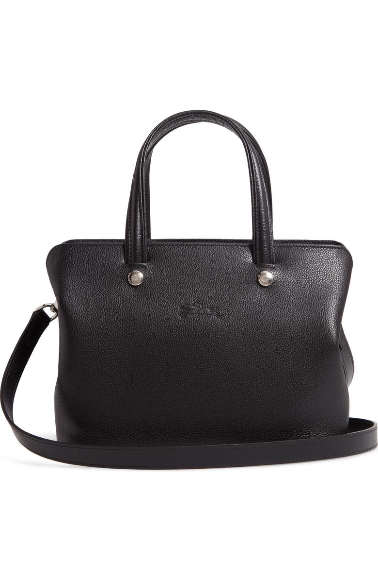 Longchamp Le Foulonné Zip Around Leather Tote, Alternate, color,