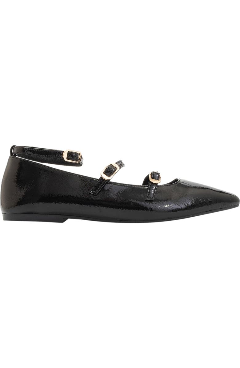 Forever & Always Shoes Serena Leather Mary Jane Flats, Main, color, Black Patent Leather