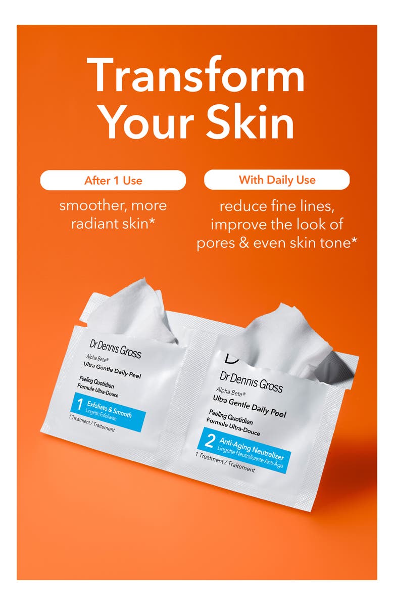 Dr. Dennis Gross Skincare Alpha Beta<sup>®</sup> Ultra Gentle Daily Peel - 30 Applications, Alternate, color, 