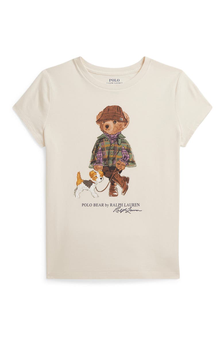 Kids' Logo Print Graphic T-Shirt, Main, color, ESTATE CREAM