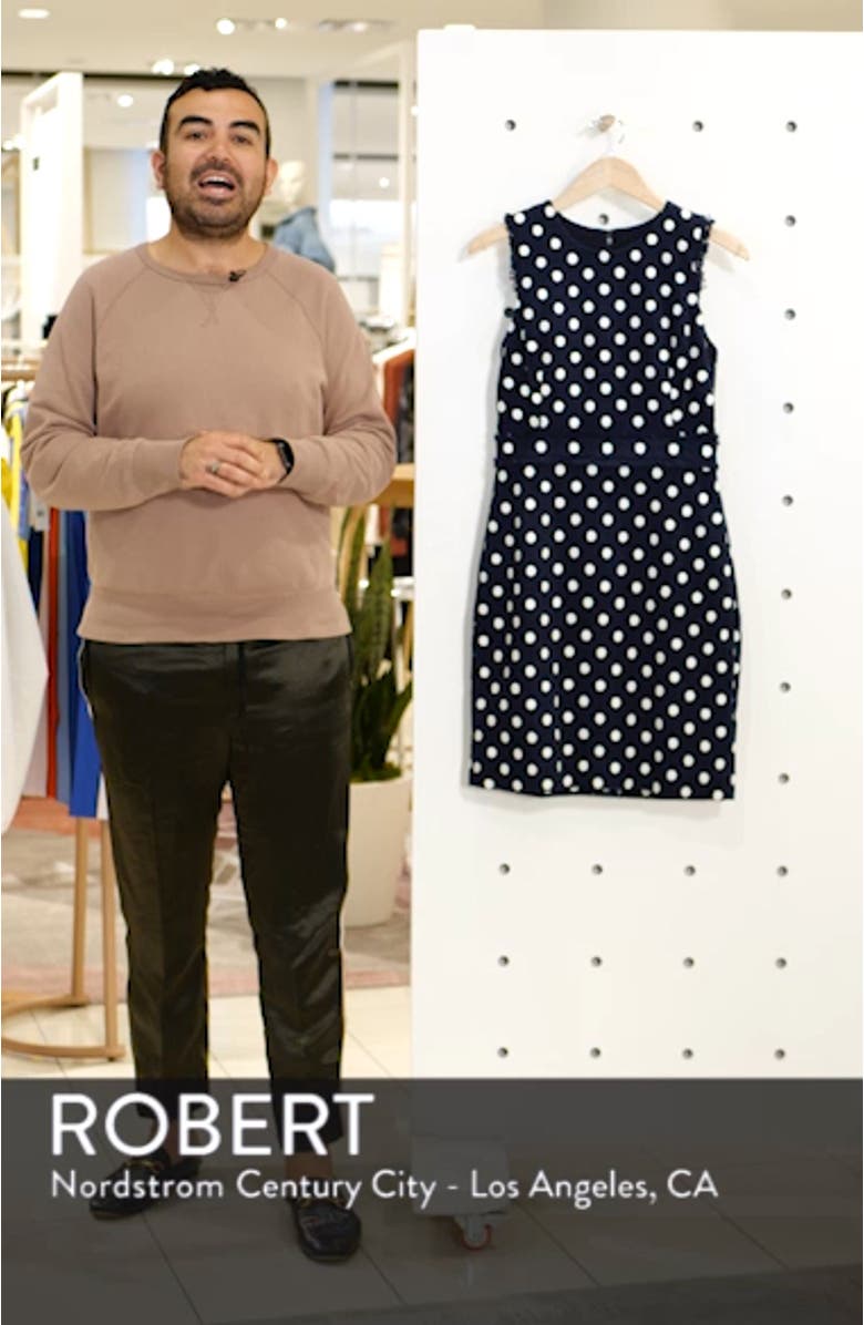 Spot Tweed Sheath Dress, sales video thumbnail