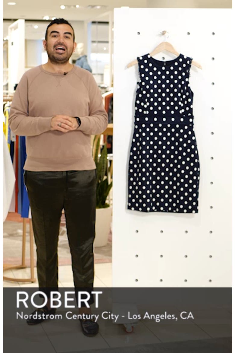 Spot Tweed Sheath Dress video