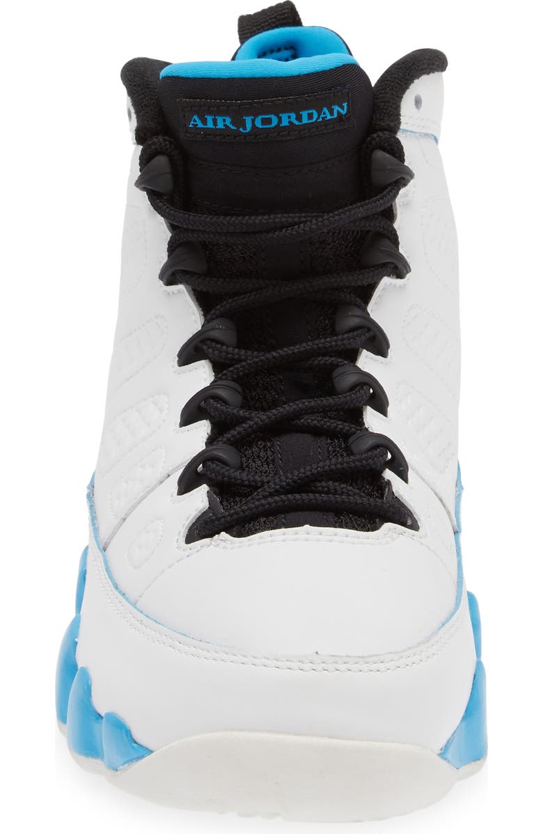 Jordan Kids' Air Jordan 9 Retro 'Powder Blue' High Top Sneaker, Alternate, color,