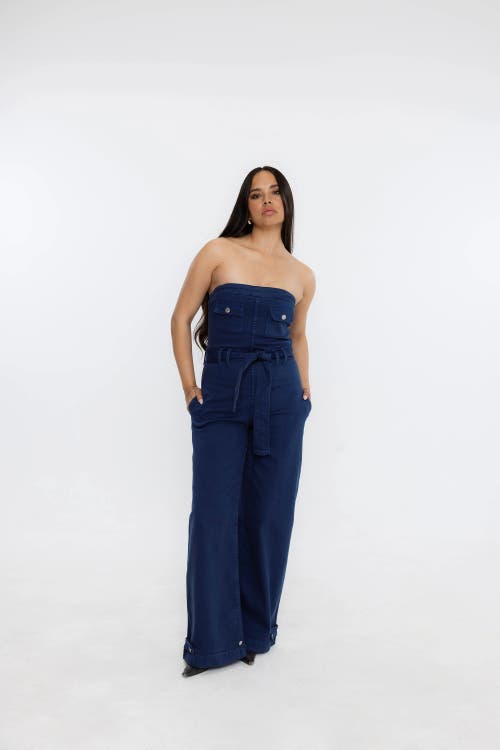 Rüdes Denim Rudes Denim The Athena Jumpsuit In Royal Blue