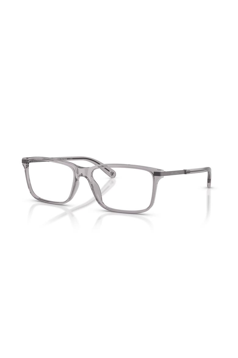58mm Rectangle optical glasses, Main, color, Grey