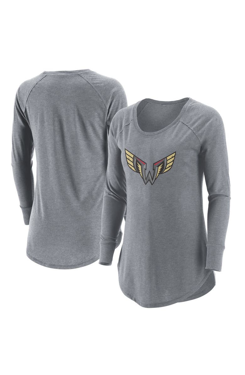 ADPRO Sports Women's Gray Philadelphia Wings Primary Logo Tri-Blend Long Sleeve T-Shirt, Main, color, Gray