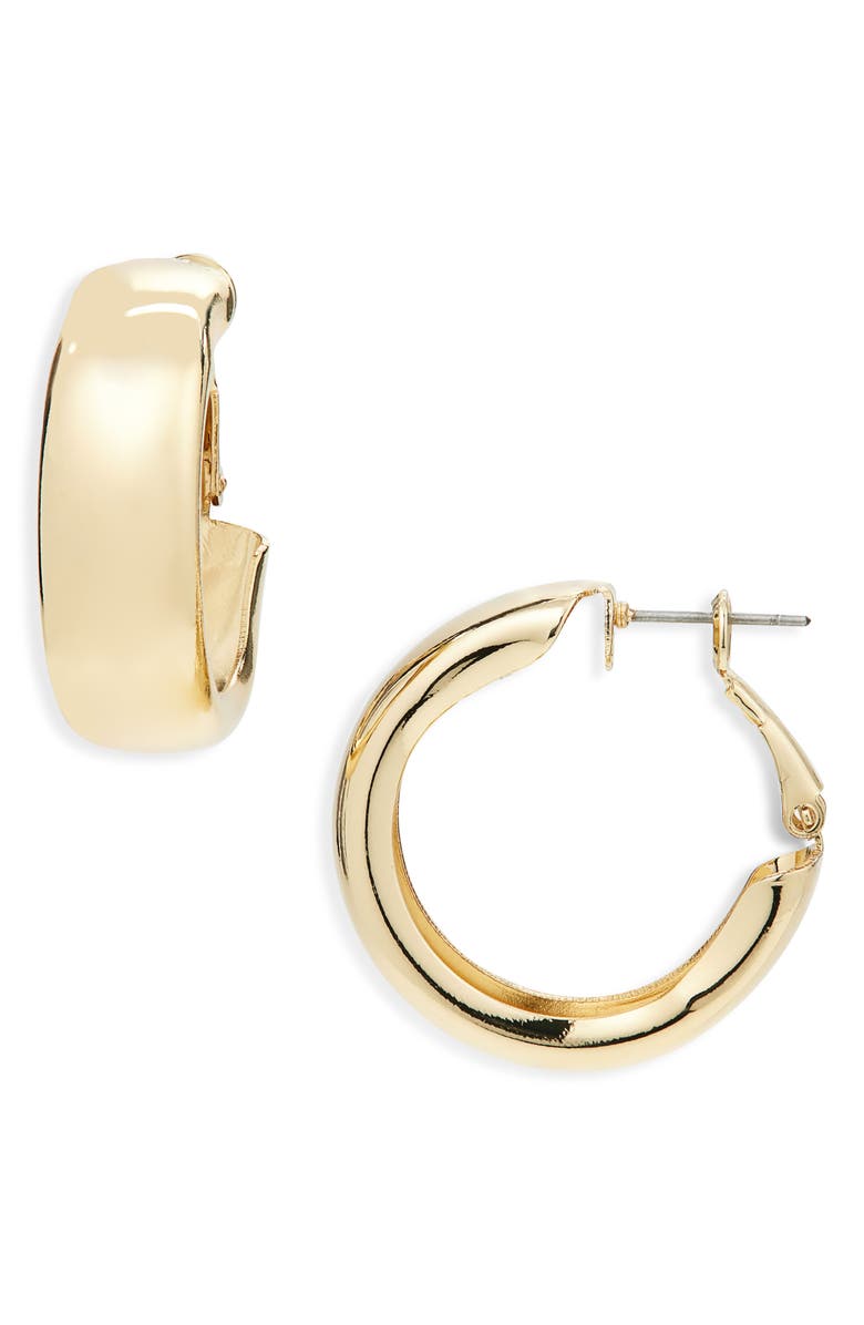 BP. Chunky Hoop Earrings, Main, color, Gold