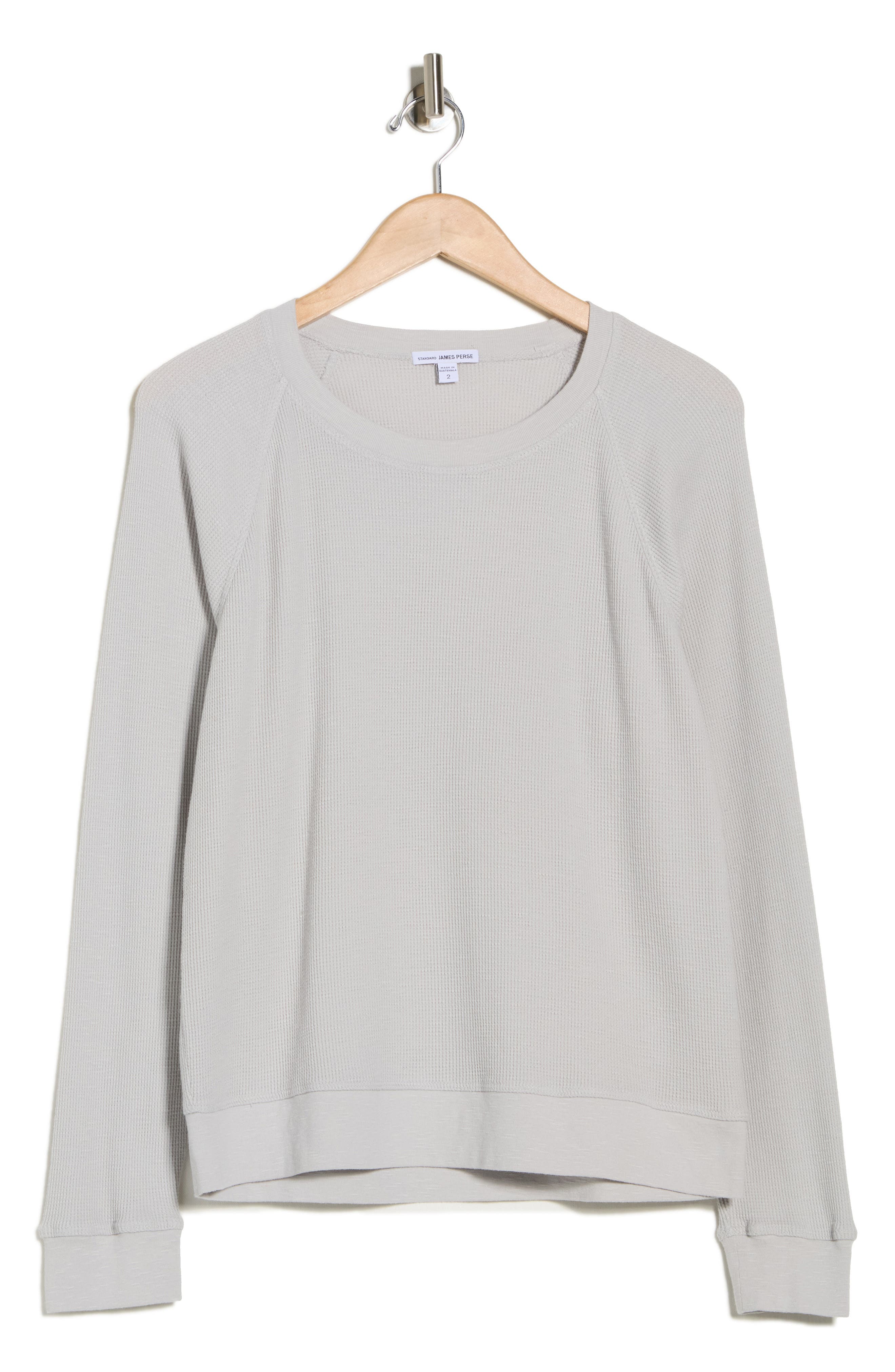James Perse Relaxed Raglan Sleeve Cotton Pullover