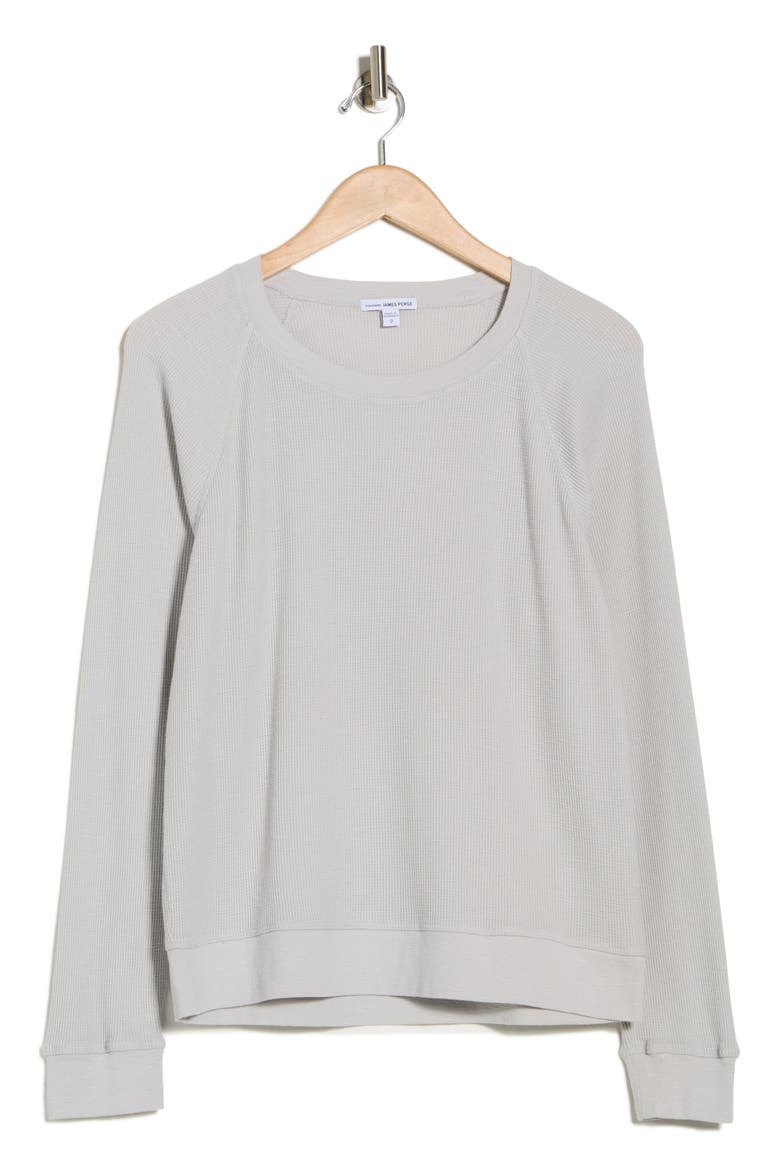 Relaxed Raglan Sleeve Cotton Pullover, Alternate, color, MIST