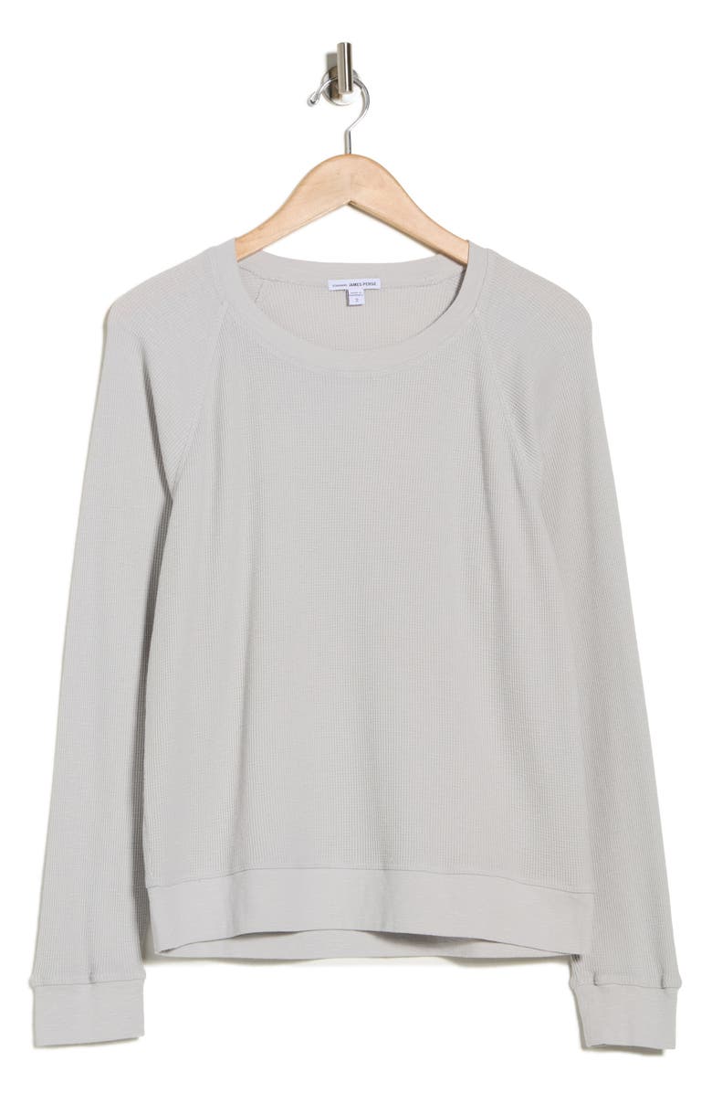 James Perse Relaxed Raglan Sleeve Cotton Pullover, Main, color, Mist