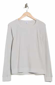 James Perse Relaxed Raglan Sleeve Cotton Pullover