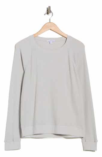 James Perse Relaxed Raglan Sleeve Cotton Pullover