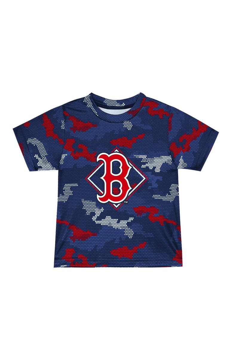 Outerstuff Toddler Fanatics Branded Navy Boston Red Sox Field Ball T-Shirt & Shorts Set, Alternate, color, 