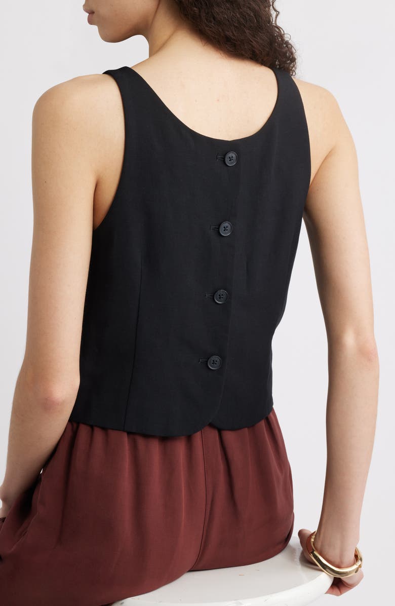 Nordstrom Sleeveless Top, Alternate, color, Black