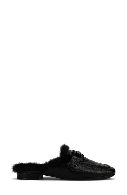 Vaneli Skyla Faux Fur Lined Mule In Black