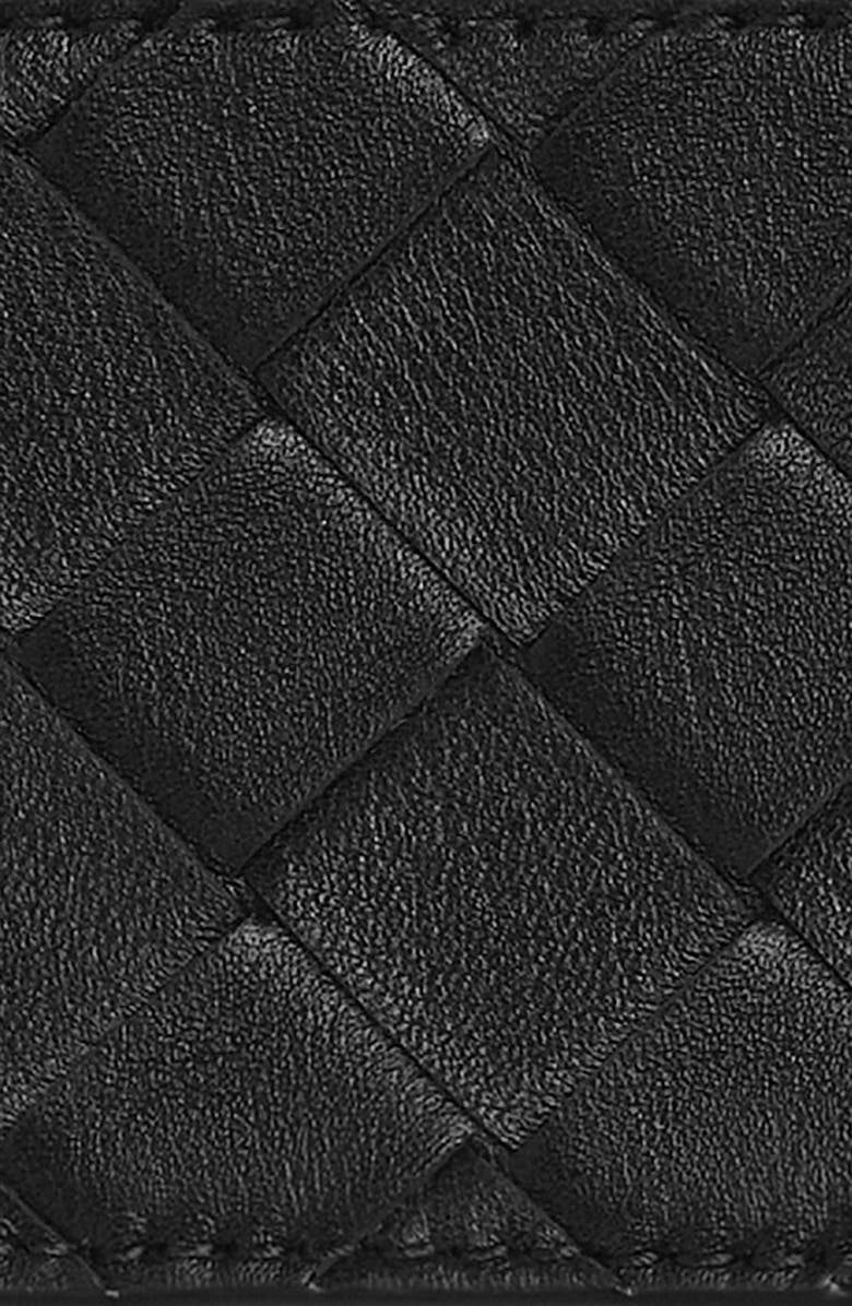 Bottega Veneta Cintura Intrecciato Leather Belt, Alternate, color, 1019 Black-M Brass