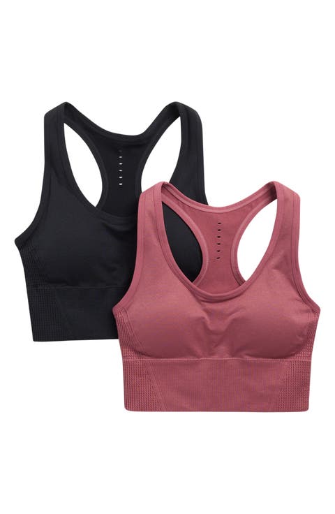 Lillian Assorted 2-Pack Seamless Sports Bras