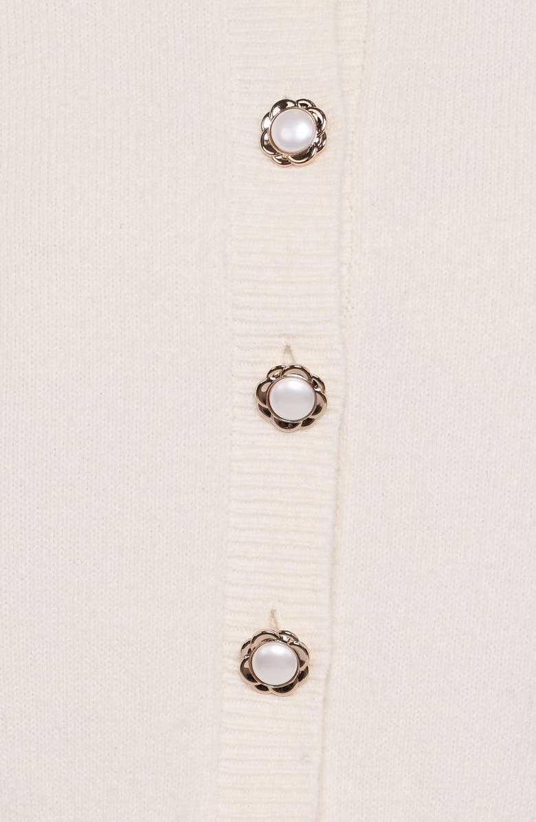 Petal & Pup Trumpet Sleeve Cardigan, Alternate, color, Cream