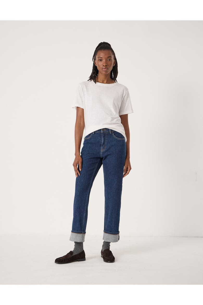 Agnes 2.0 Turn Up Jeans, Alternate, color, Vintage Blue Wash