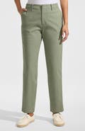 Lands' End Mid Rise Classic Straight Leg Chino Ankle Pants