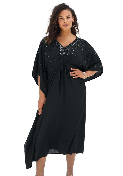Ruched Caftan Cover Up