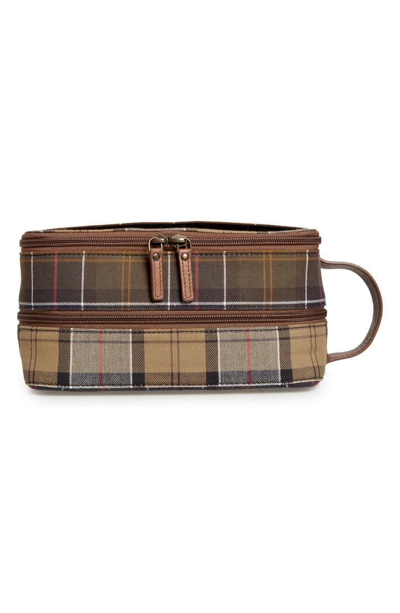 Barbour Mixed Tartan Dopp Kit, Alternate, color, 