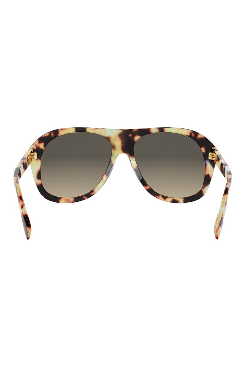 Baguette 57mm Gradient Square Sunglasses, Alternate, color, HAVANA/ OTHER / GRADIENT SMOKE