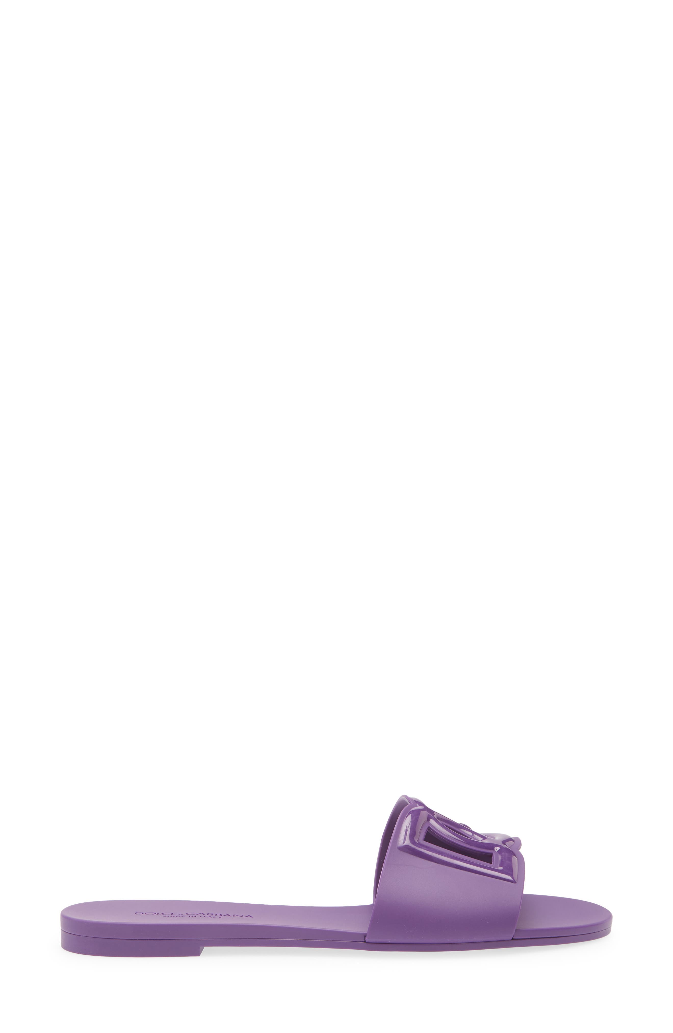 Bianca Interlock Slide Sandal, Alternate, color, 8H438 VIOLA BRILLANTE 1