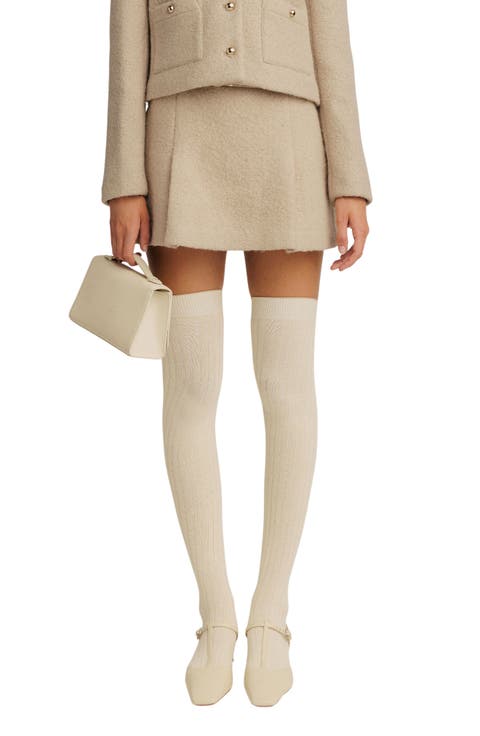 Rory Wool Blend Miniskirt